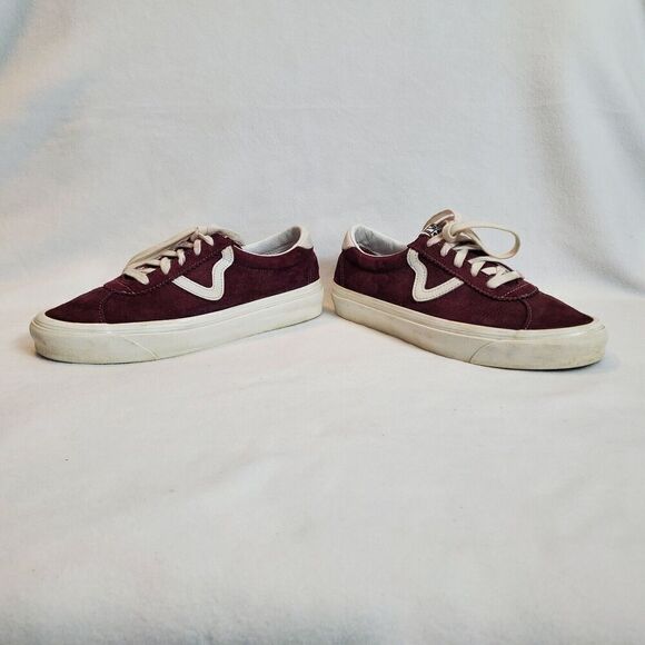 Vans Sneakers Mens Size 7 W8.5 Red 73 DX Casual Suede Retro Skateboarding Skate - Picture 5 of 9